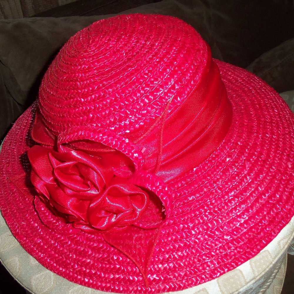 Easter Bonnets Red,Black,Pale Orange